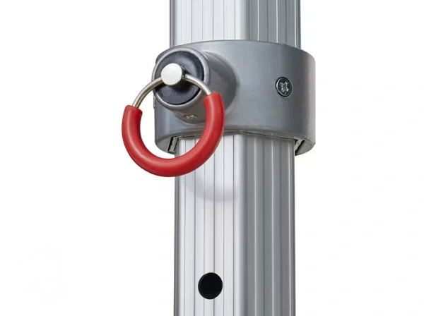 Nožnicový stan 4x8 m bez bočníc HLINÍK 50mm 5