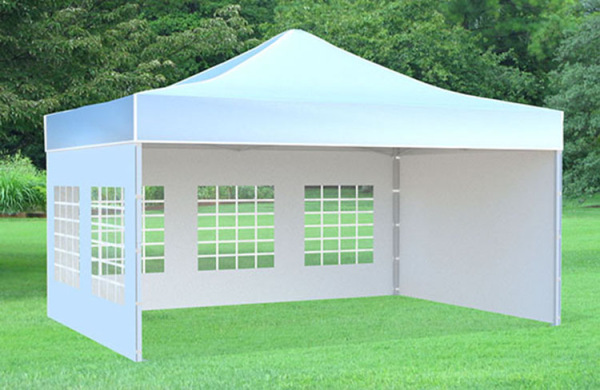 Rozkladací stánok 3x4,5 metra PREMIUM so 4 stenami a oknami na výber 4 farby 3