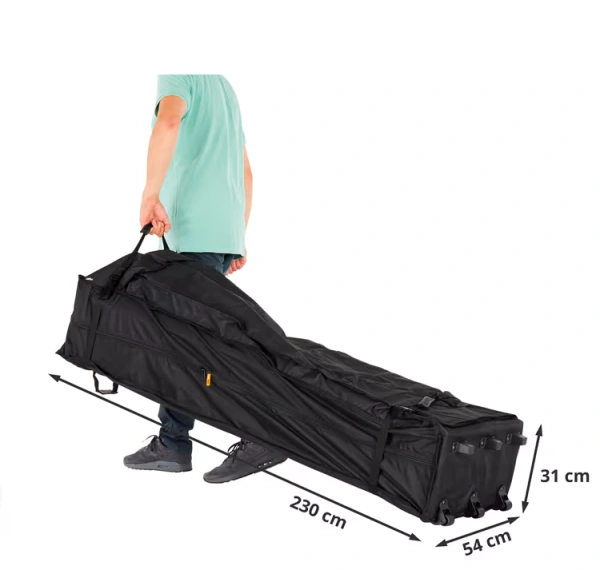 Nožnicový stan 4x8 m s bočnicami HLINÍK 50mm 7