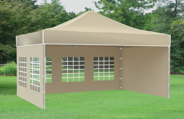 Rozkladací stánok 3x4,5 metra PREMIUM so 4 stenami a oknami na výber 4 farby 2