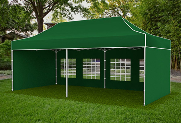 Rozkladací stánok 3x6 metra PREMIUM so 4 stenami a 4 fabami na výber 5