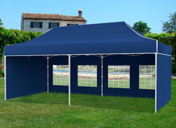 Rozkladací stánok 3x6 metra PREMIUM so 4 stenami a 4 fabami na výber 4