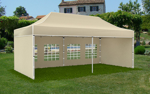 Rozkladací stánok 3x6 metra PROFI 6uholníkový profil so 4 stenami a na výber 3 farby 3