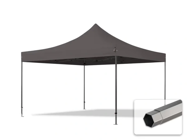 Rozkladací stánok 4x4 metre bez stien 5 farieb na výber 6 hran OCEĽ 14