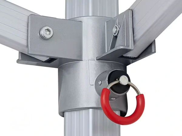 Nožnicový stan 5x5 m bez bočníc HLINÍK 50mm 4