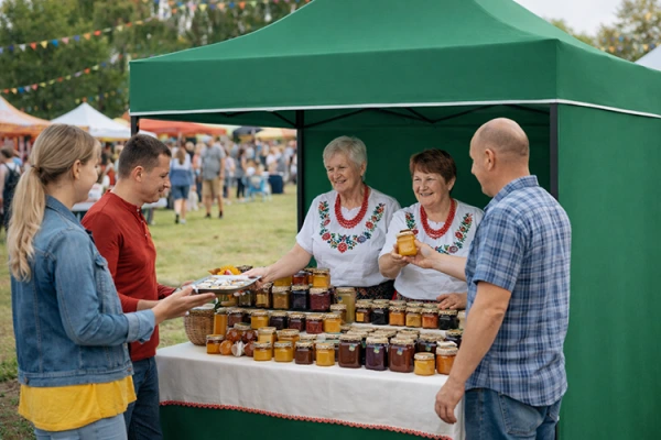 Rozkladací stánok 2x3 metre s tromi bočnými stenami 6