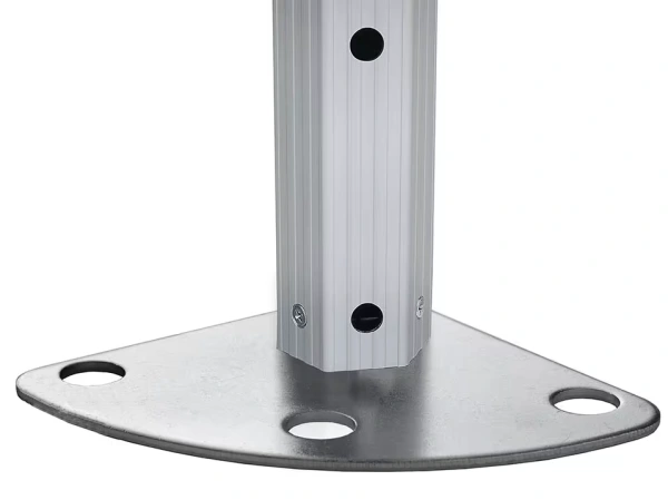 Nožnicový stan 5x5 m s bočnicami panorama HLINÍK 50mm 7