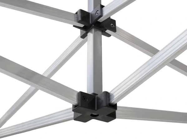 Rozkladací stánok 4x4 metre so 4 stenami 6 farieb na výber 6 hran HLINÍK 40 mm 7