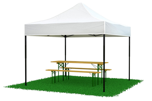 Rozkladací stánok 3x3 metre bez stien 5 farieb na výber 3