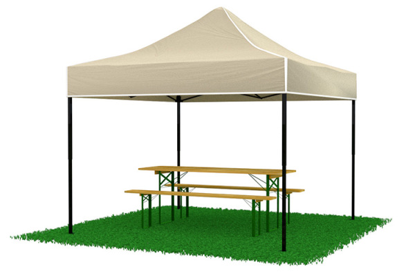 Rozkladací stánok 3x3 metre bez stien 5 farieb na výber 2