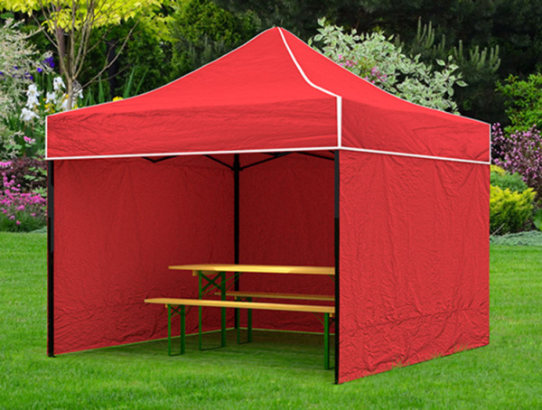 Rozkladací stánok 3x3 metre s 3 bočnými stenami 5 farieb na výber 4