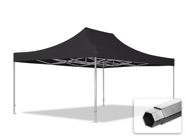 Nožnicový stan 4x6 m bez bočníc HLINÍK 50mm