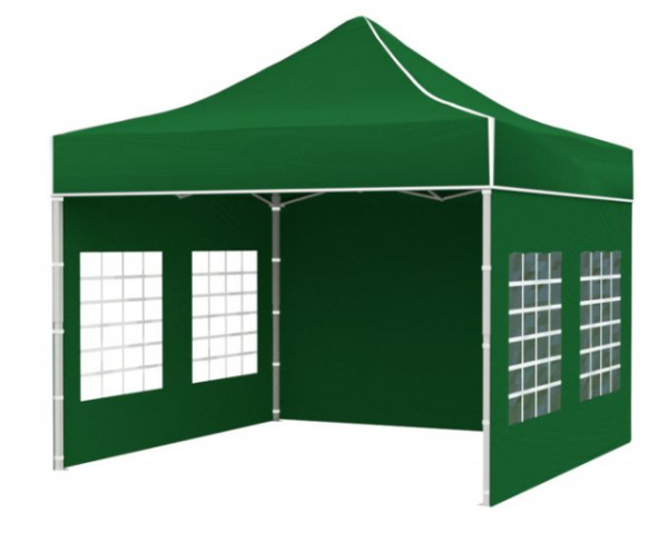 Rozkladací stánok 3x3 metre PREMIUM so 4 stenami a oknami na výber 5 farieb