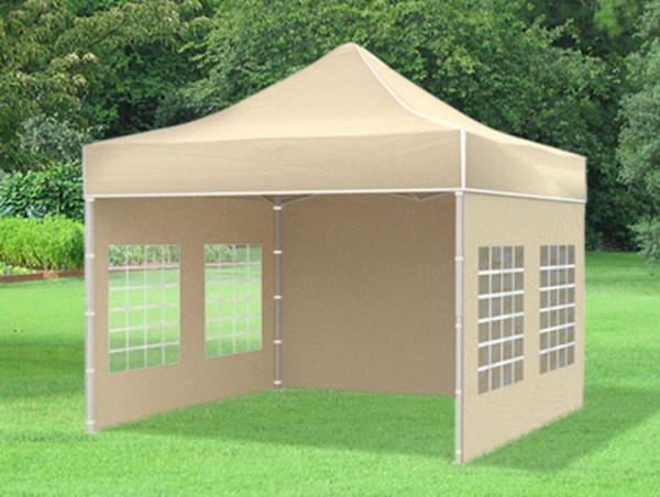 Rozkladací stánok 3x3 metre PREMIUM so 4 stenami a oknami na výber 5 farieb 2