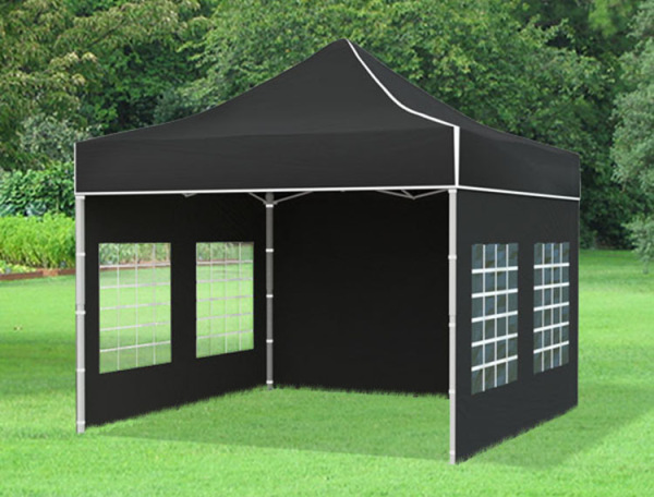 Rozkladací stánok 3x3 metre PREMIUM so 4 stenami a oknami na výber 5 farieb 4