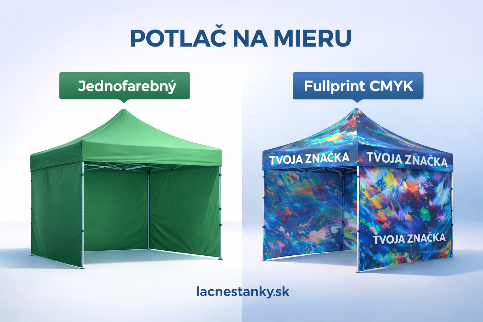 potlač na nožnicový stan